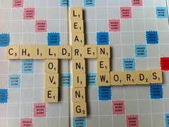 Picture of Scrabble Board spelling out 